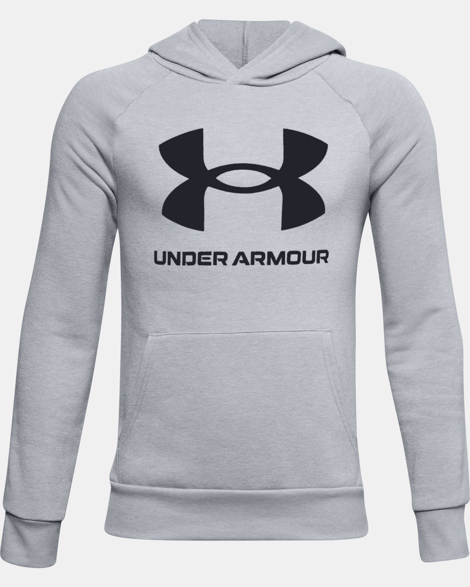 Boys UA Rival Fleece Big Logo Hoodie