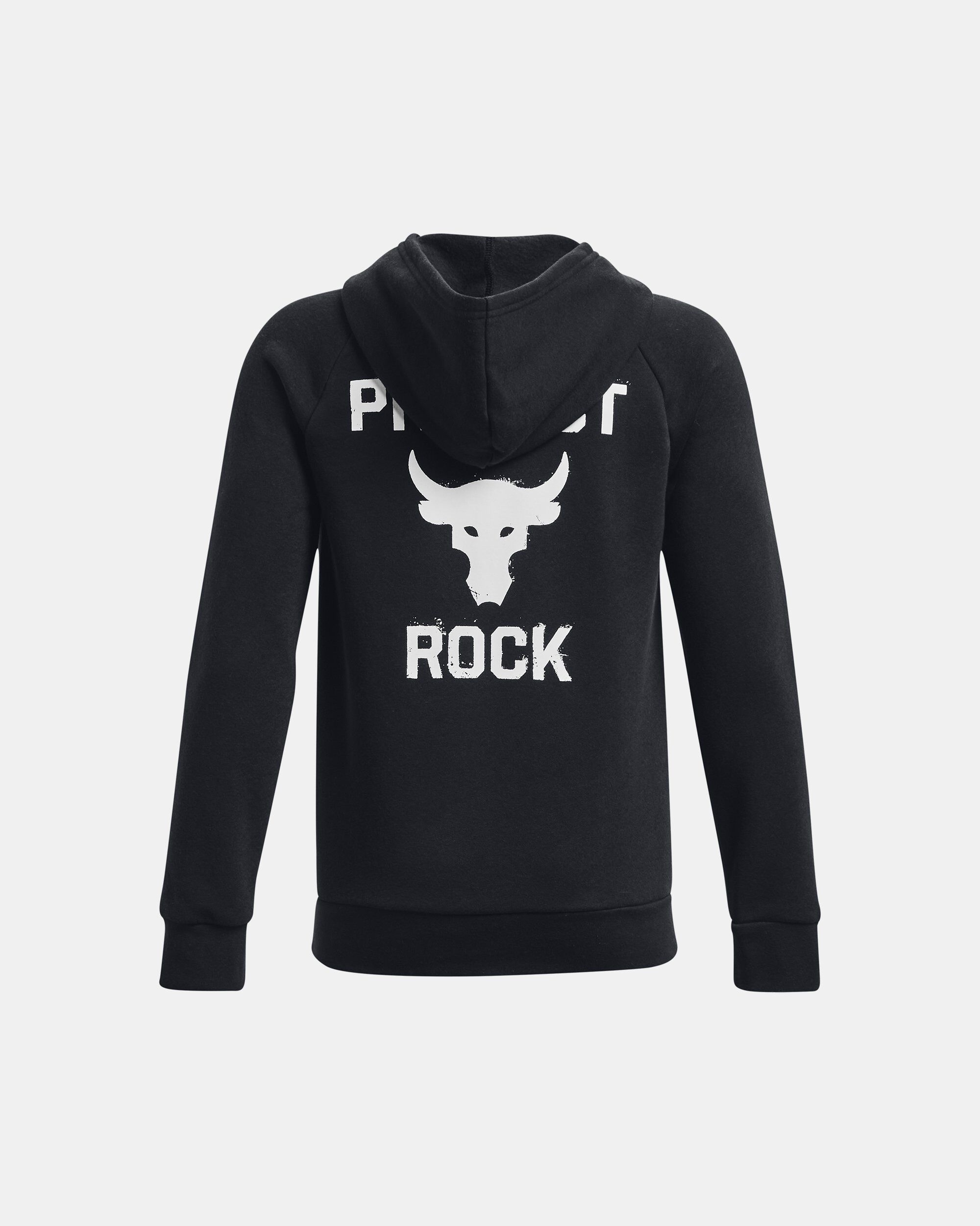 Buy Boys Project Rock Rival Fleece Hoodie Black in Dubai UAE Under Armour