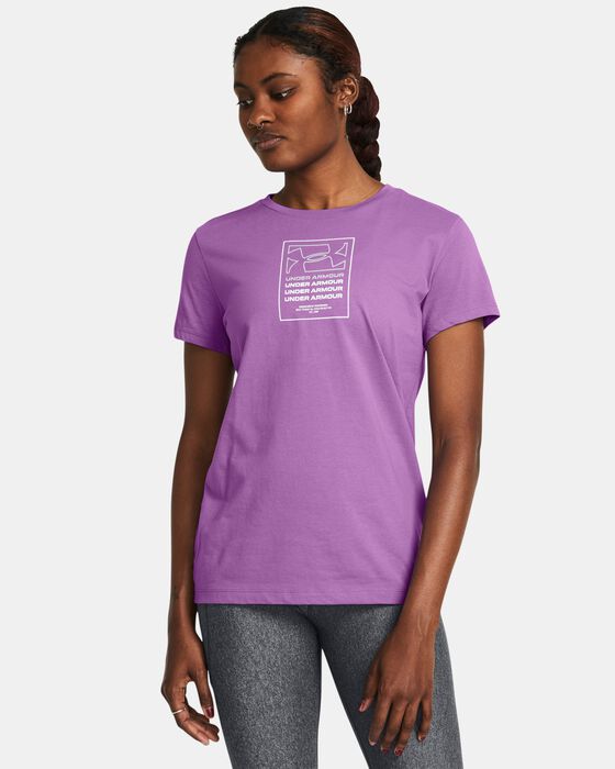 Women's UA Box Wordmark Originators Short Sleeve image number 0