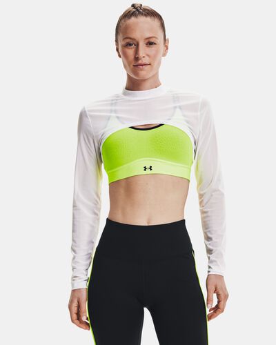 Women's UA Mesh Crop Mock Long Sleeve