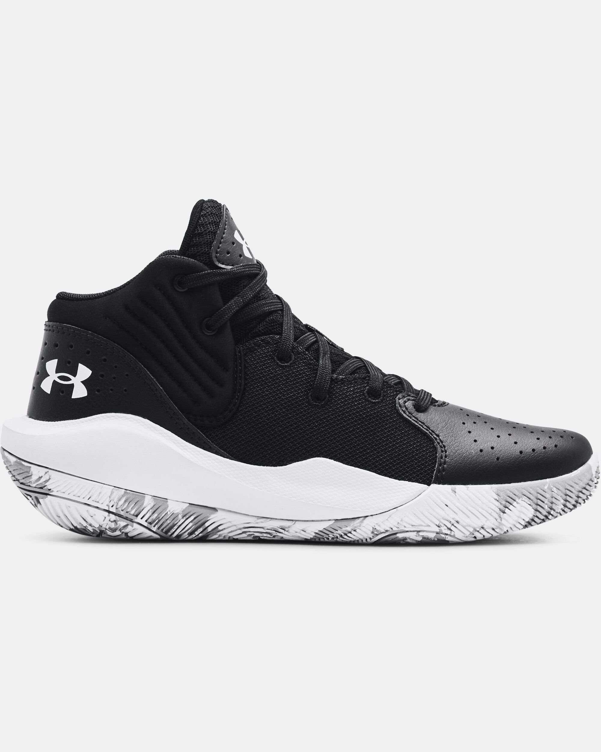 Under Armour Grade School UA Jet 21 Basketball Shoes Black in