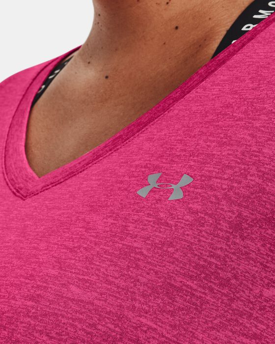 Women's UA Tech™ Twist V-Neck Short Sleeve image number 3