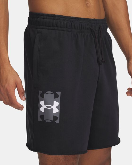 Men's UA Rival Terry Logo 8" Shorts Men's UA Rival Terry Logo 8" Shorts image number 3