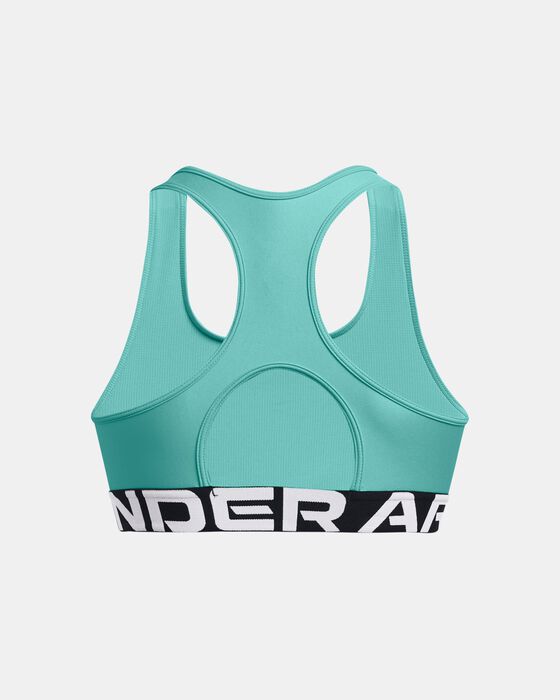 Women's HeatGear® Armour Mid Branded Sports Bra image number 6