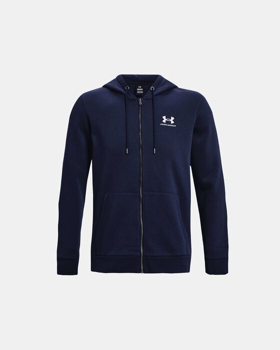 Men's UA Essential Fleece Full-Zip Hoodie image number 4