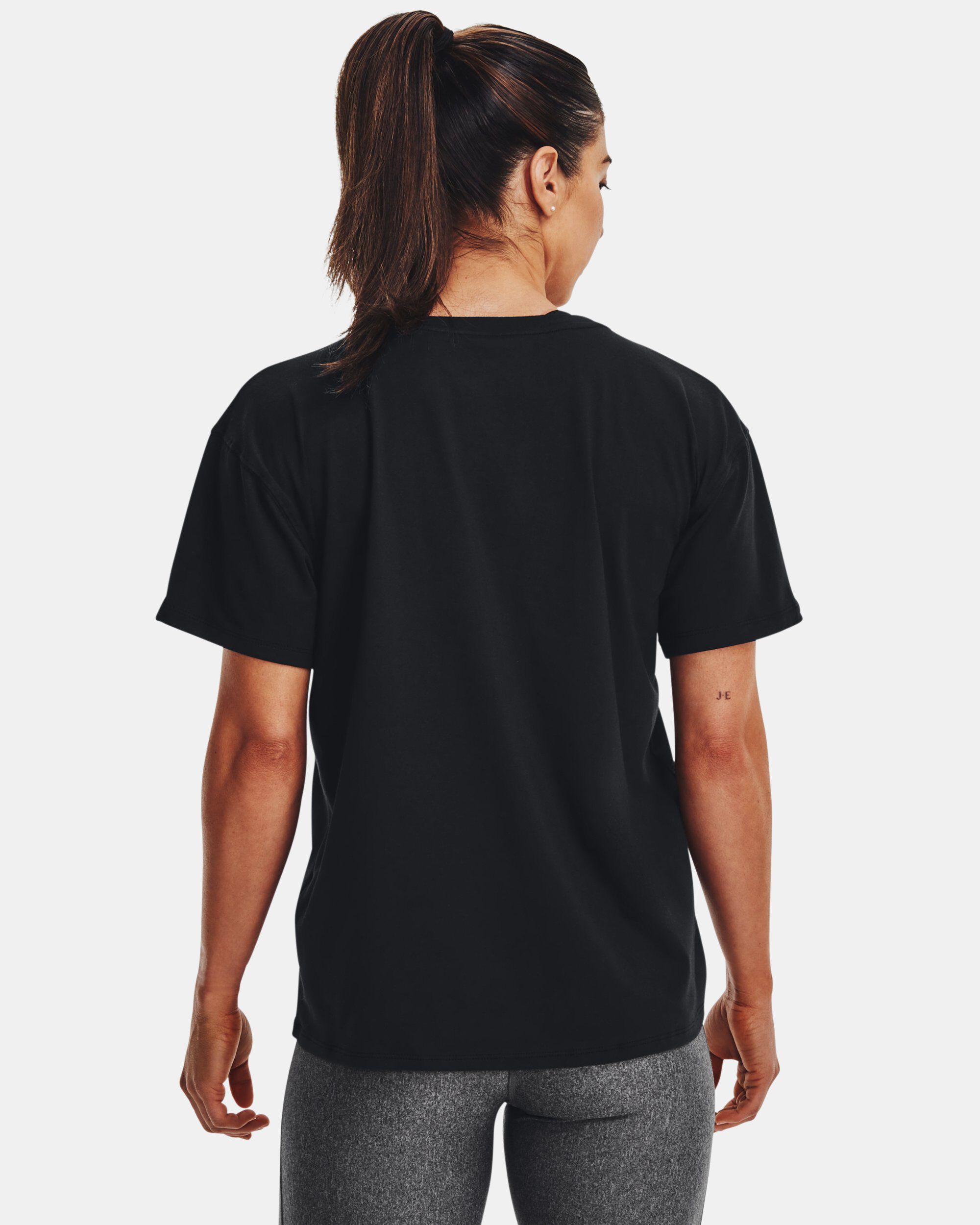 Buy Women s UA Essential Cotton Stretch T Shirt Black in Dubai UAE Under Armour