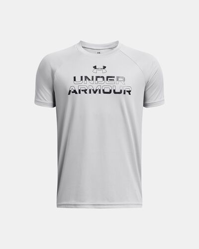 Boys' UA Tech™ Split Wordmark Short Sleeve