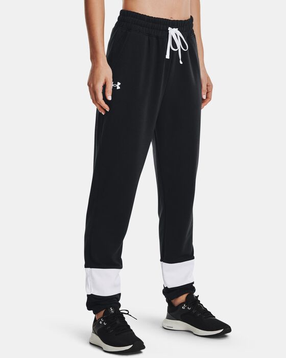Women's UA Rival Terry Colorblock Joggers image number 0