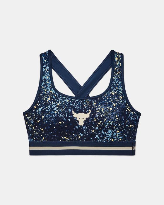 Women's Project Rock Printed Crossback Sports Bra image number 8