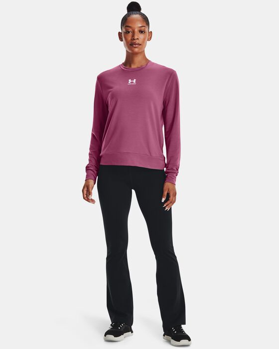Women's UA Rival Terry Crew image number 2
