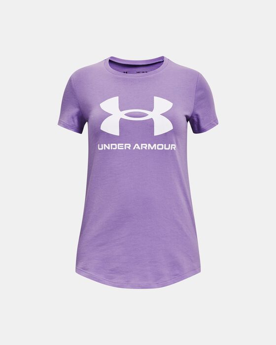 Girls' UA Sportstyle Graphic Short Sleeve image number 0