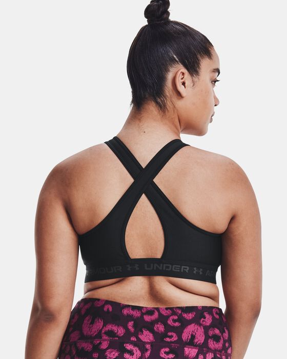 Women's Armour® Mid Crossback Sports Bra image number 7