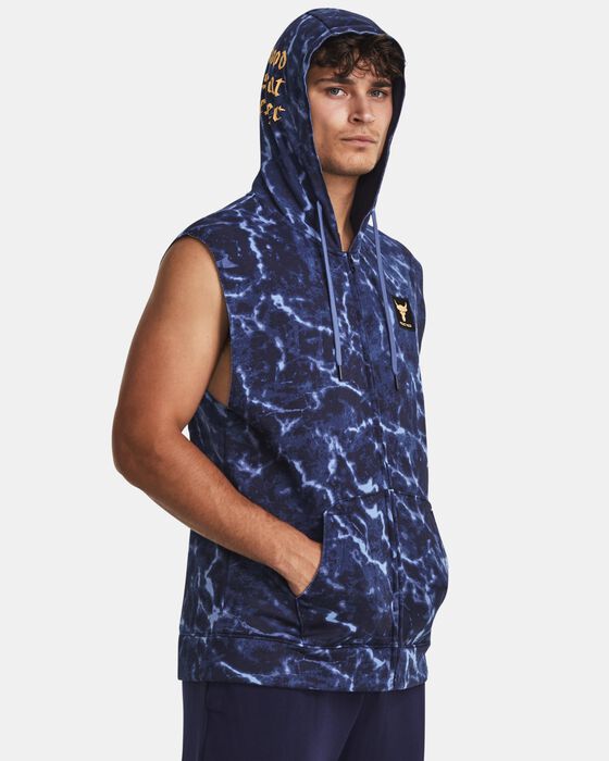 Men's Project Rock Rival Fleece Sleeveless Full-Zip image number 0