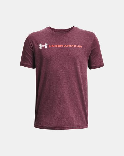 Boys' UA Logo Wordmark Short Sleeve