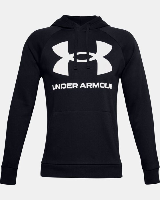 Men's UA Rival Fleece Big Logo Hoodie image number 4