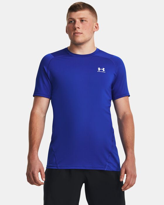 Men's HeatGear® Armour Fitted Short Sleeve image number 0