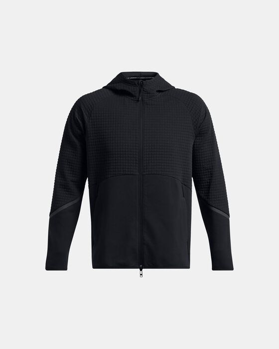Men's UA Unstoppable Fleece Grid Full-Zip image number 3