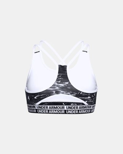 Girls' HeatGear® Armour Printed Sports Bra