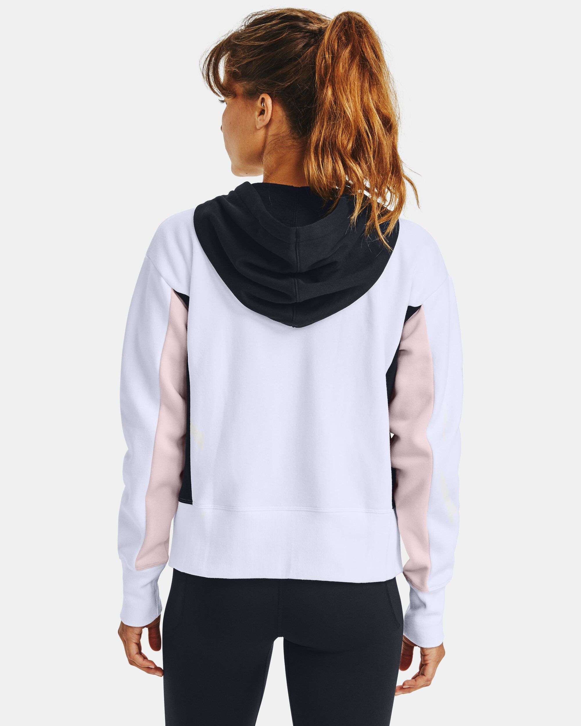 Buy Women s UA Rival Fleece Embroidered Full Zip Hoodie White in Dubai UAE Under Armour