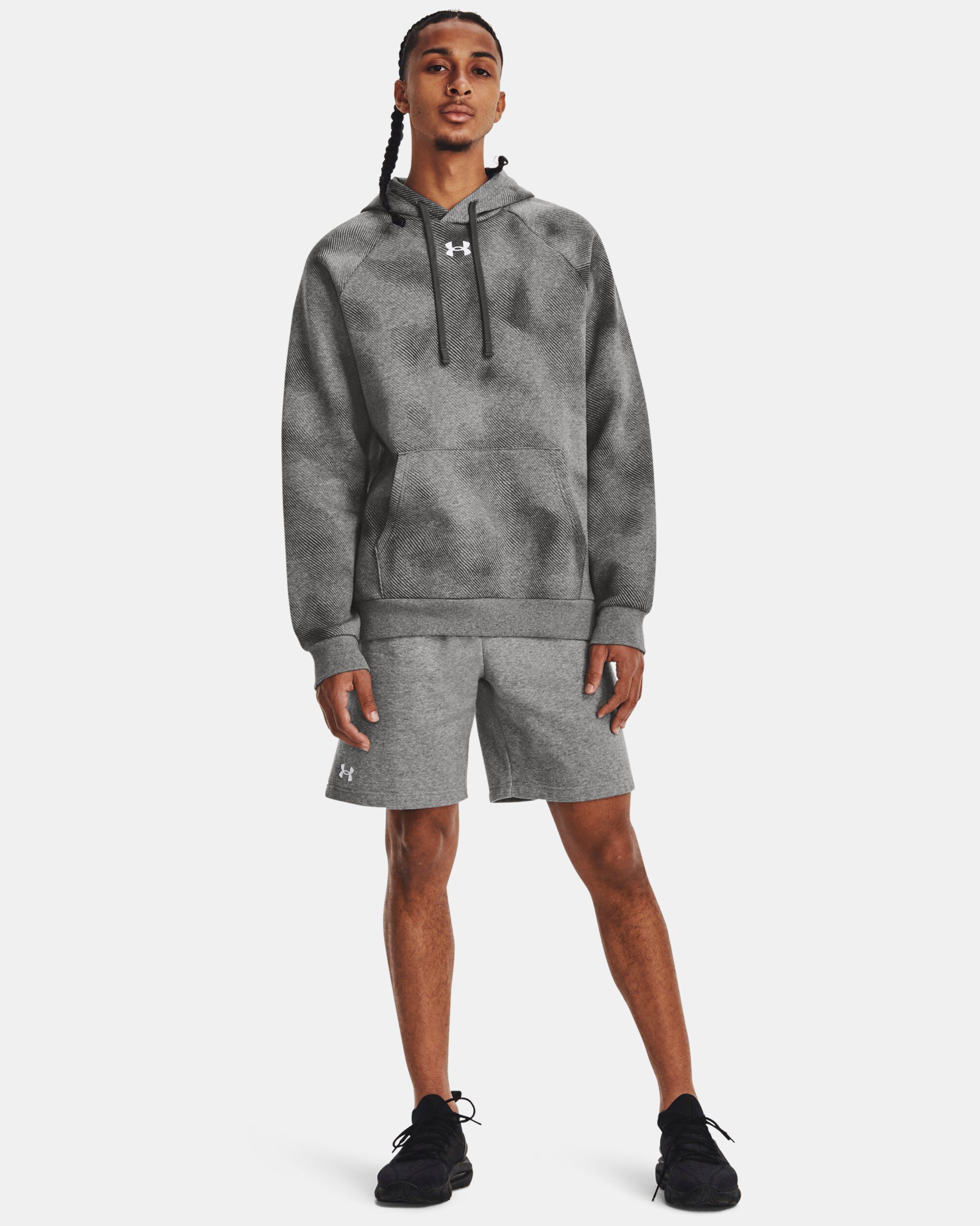 Buy Men s UA Rival Fleece Shorts Grey in Dubai UAE Under Armour