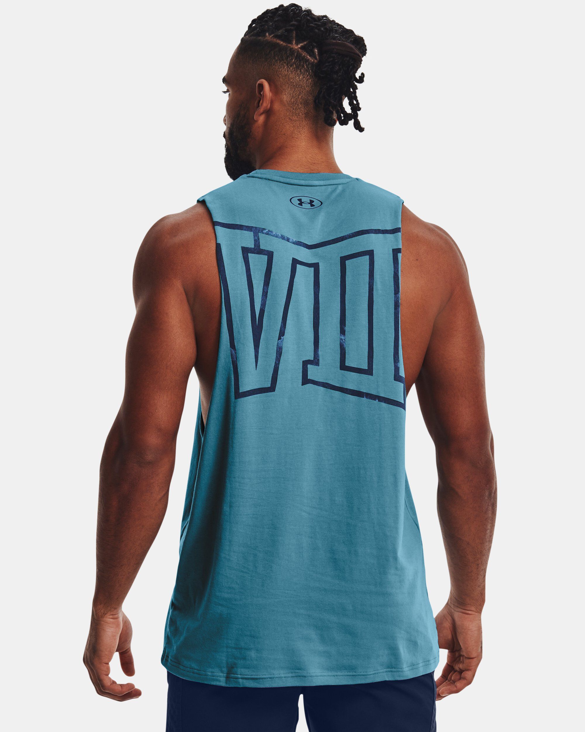 Under armour men's project rock earn it graphic tank top online