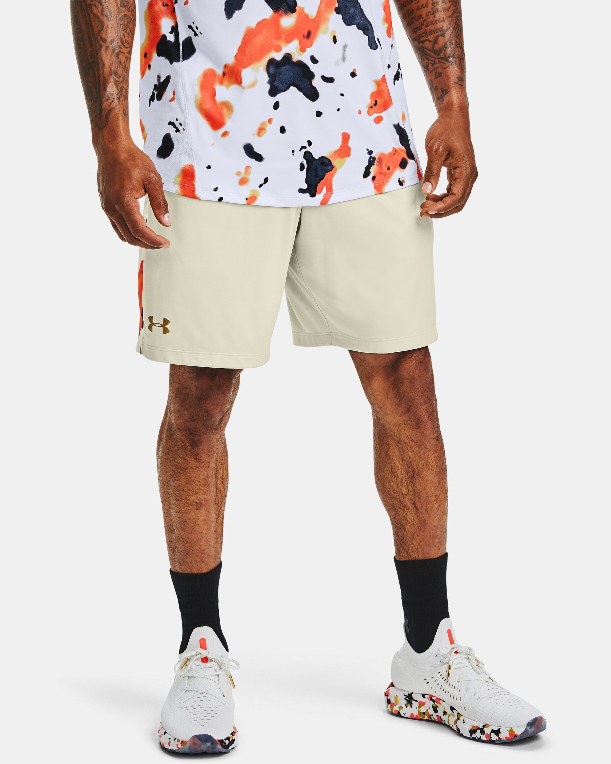Camo under armour shorts top