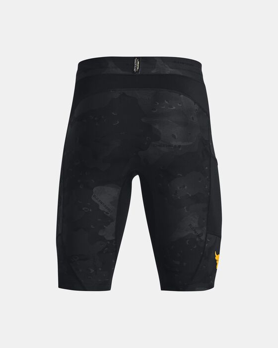 Men's Project Rock Camo Compression Shorts image number 8