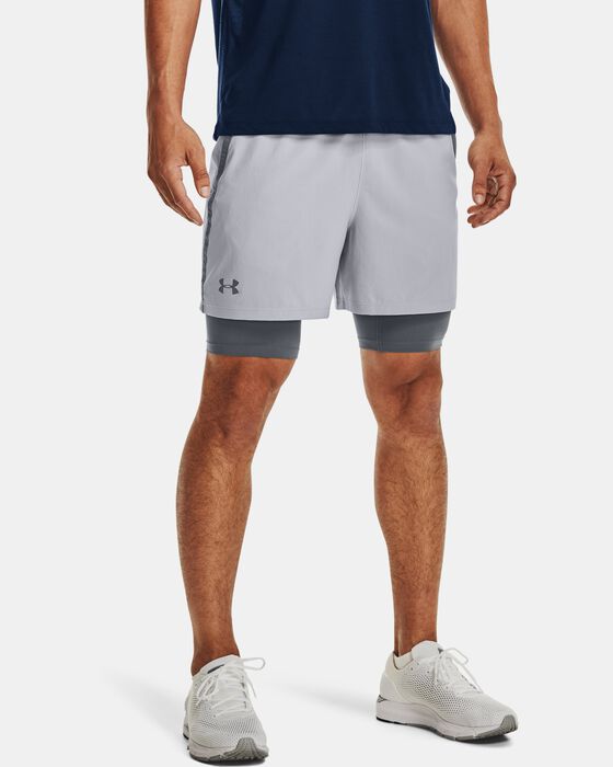 under armour men's qualifier 2 in 1 shorts