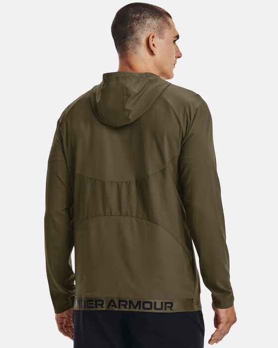 Men's UA Woven Perforated Windbreaker Jacket image number 1