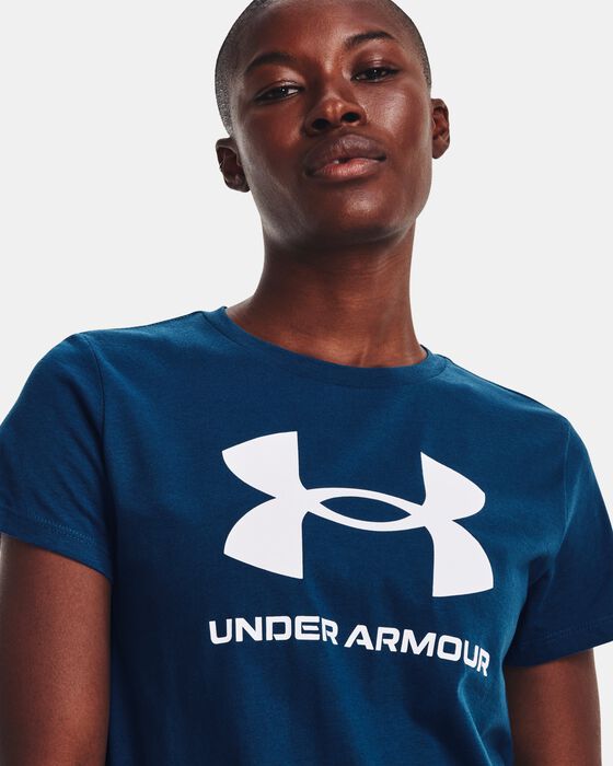 Women's UA Rival Logo Short Sleeve image number 3