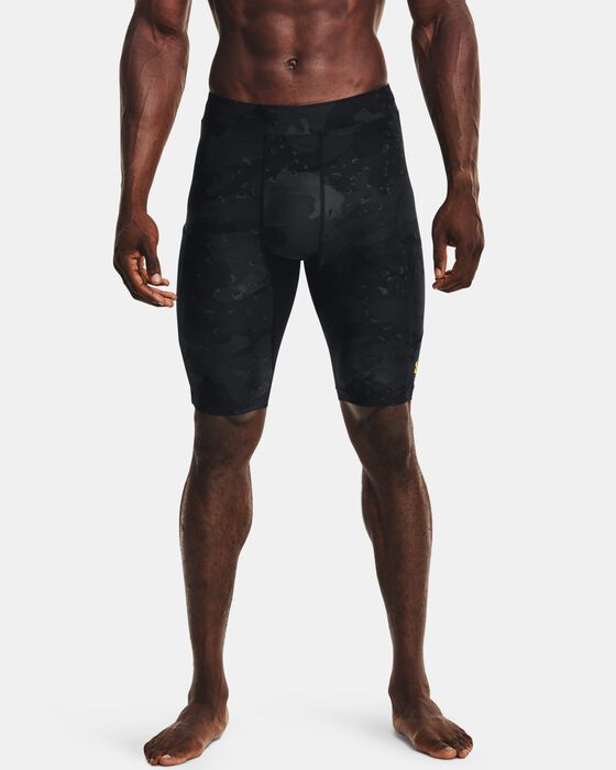 Men's Project Rock Camo Compression Shorts image number 1