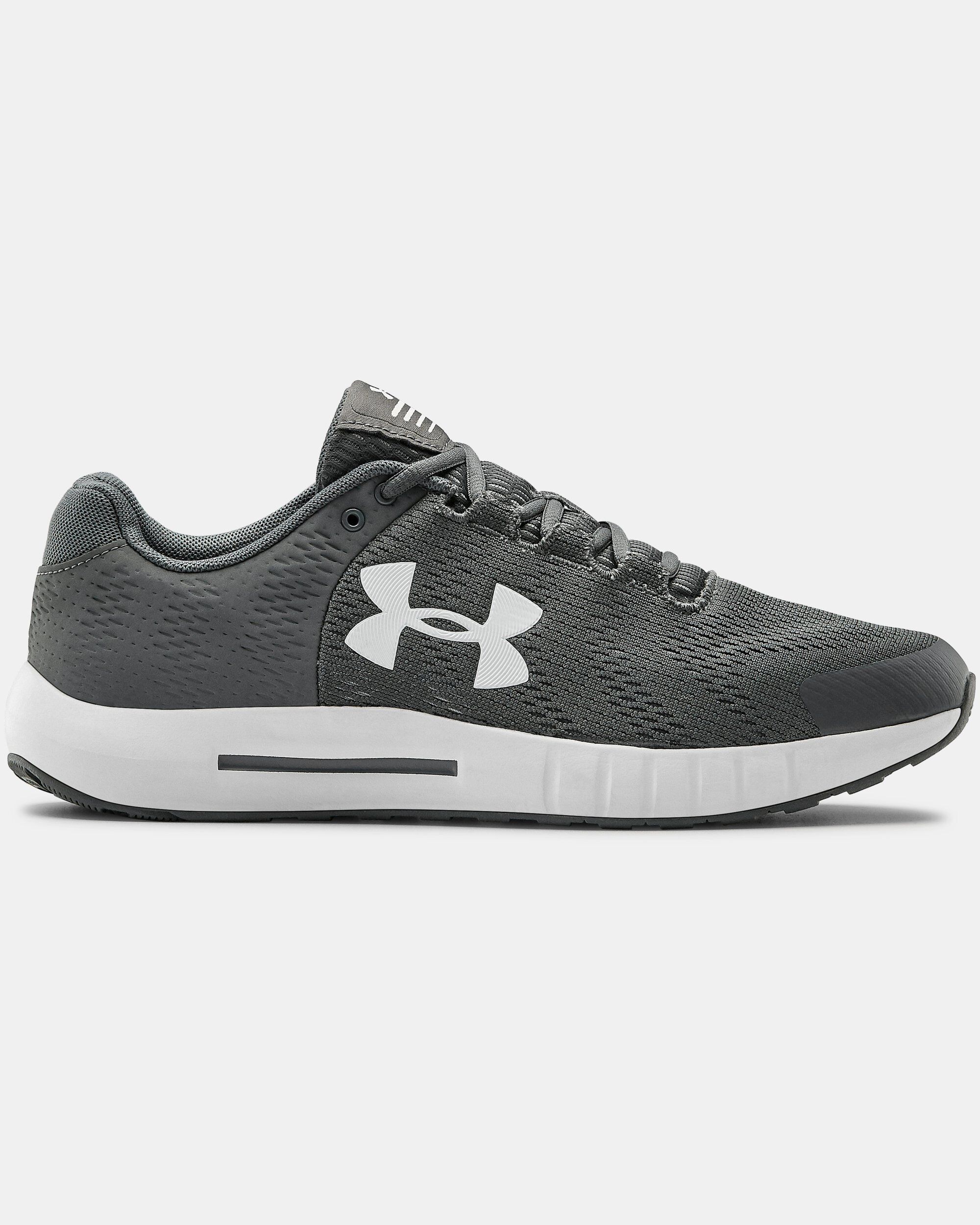 Under Armour Men s UA Micro G Pursuit BP Running Shoes Grey in