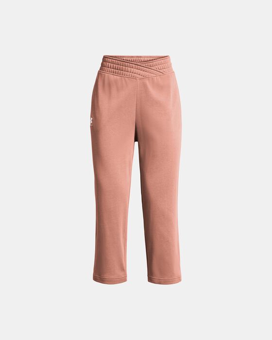 Women's UA Rival Terry Wide Leg Crop Pants image number 4
