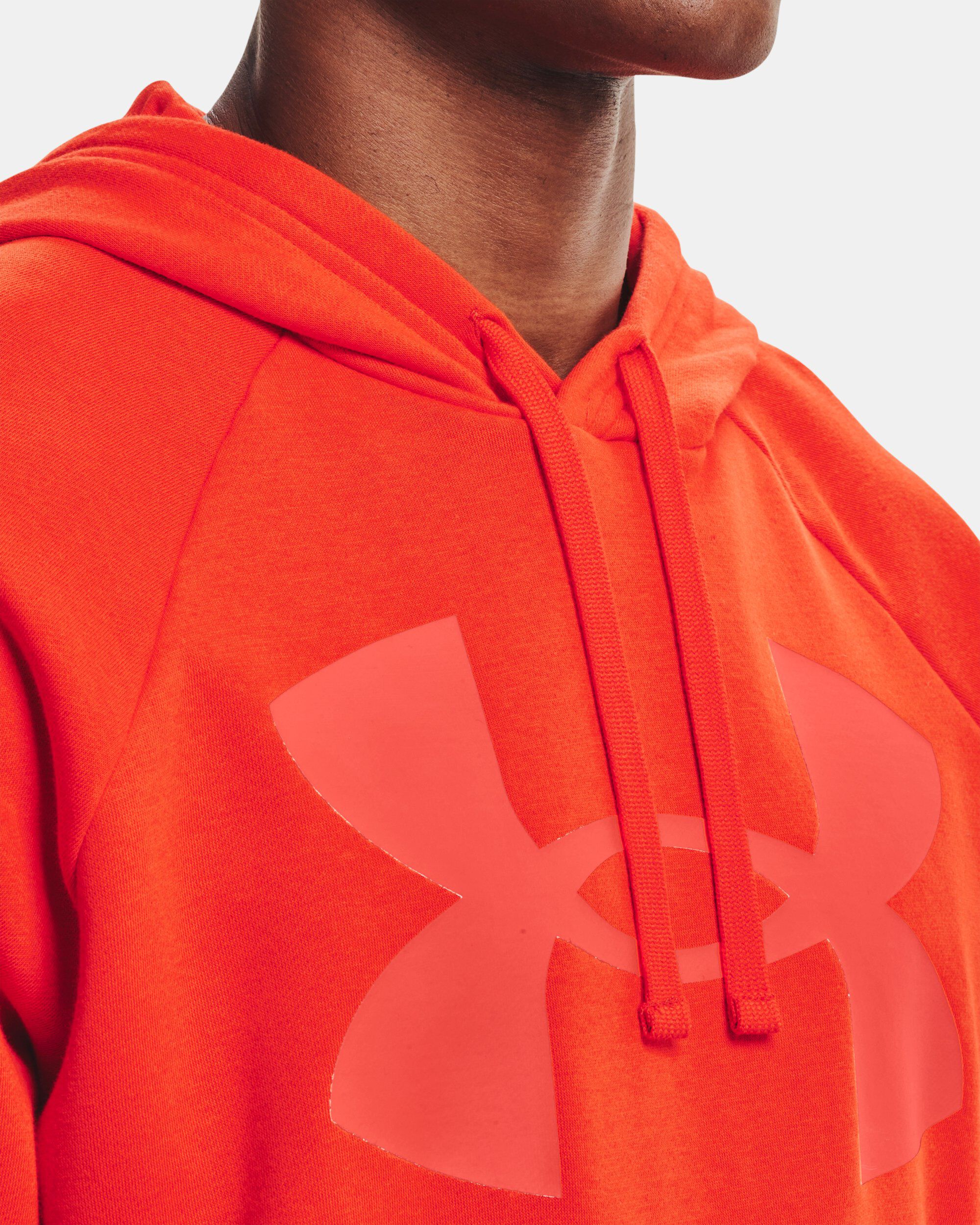 Orange under outlet armour hoodie