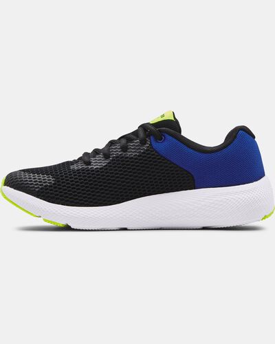 Boys' Grade School UA Charged Pursuit 2 Big Logo Running Shoes