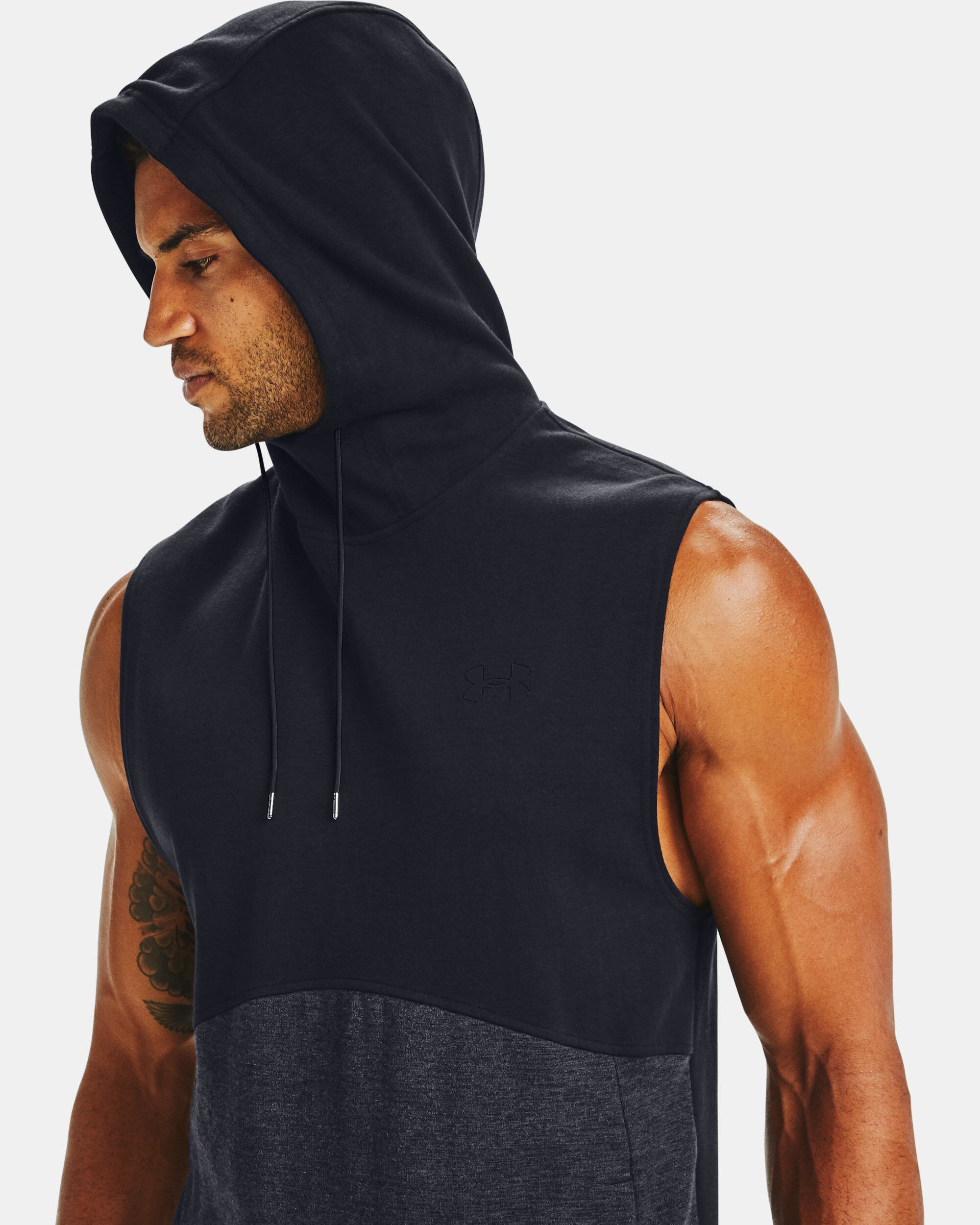 Men's ua double knit sleeveless hoodie outlet