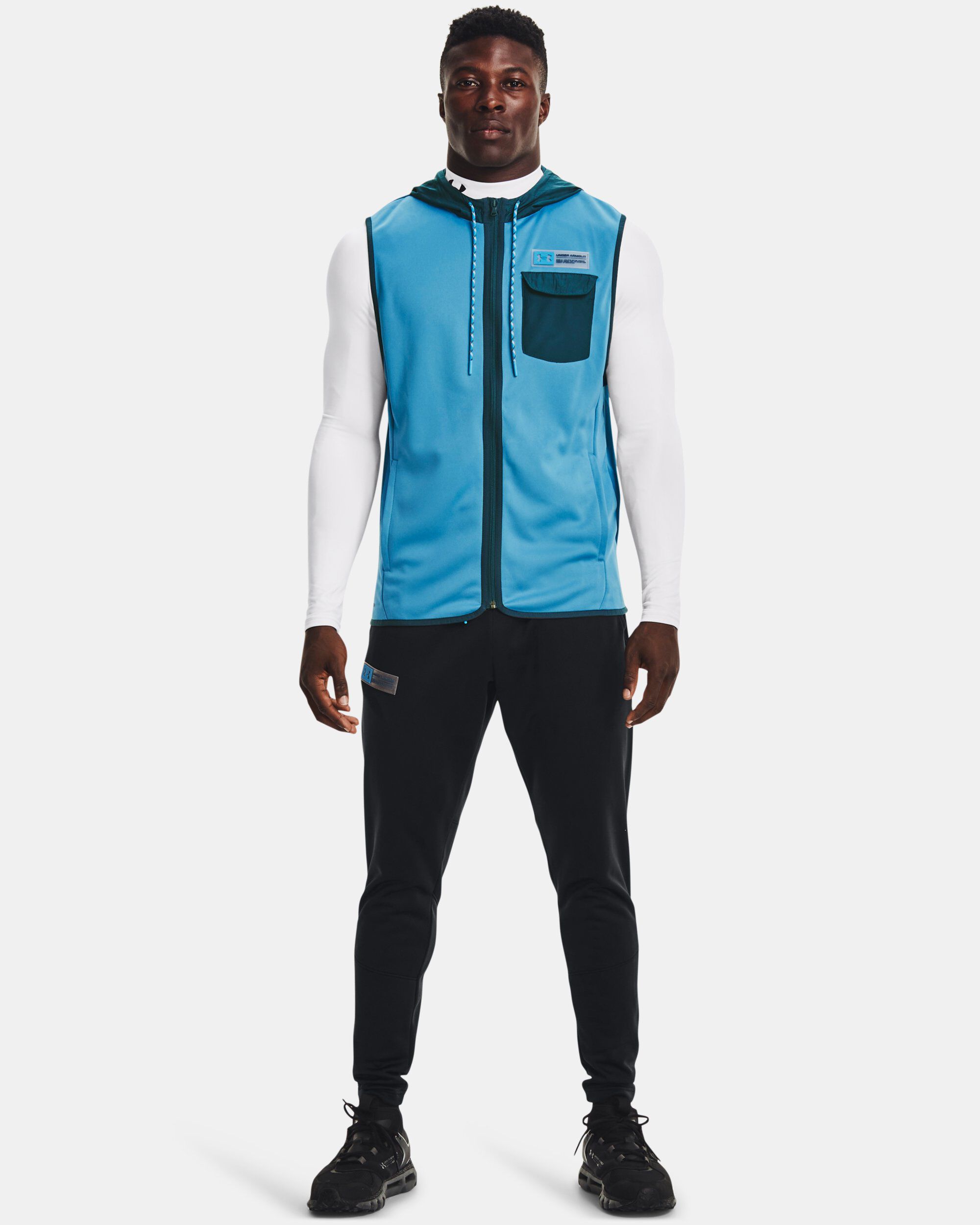 Under Armour Men s Armour Fleece Storm Hooded Vest Blue in Dubai UAE