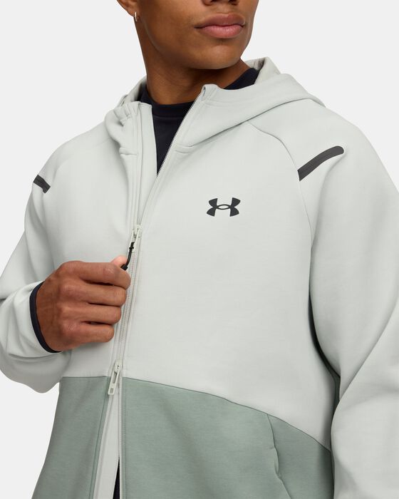 Men's UA Unstoppable Fleece Full-Zip Hoodie image number 2