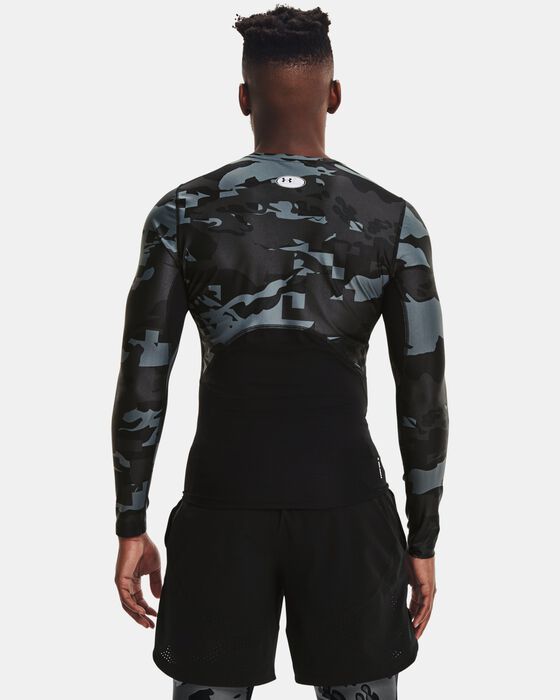 Men's UA Iso-Chill Compression Printed Long Sleeve image number 1