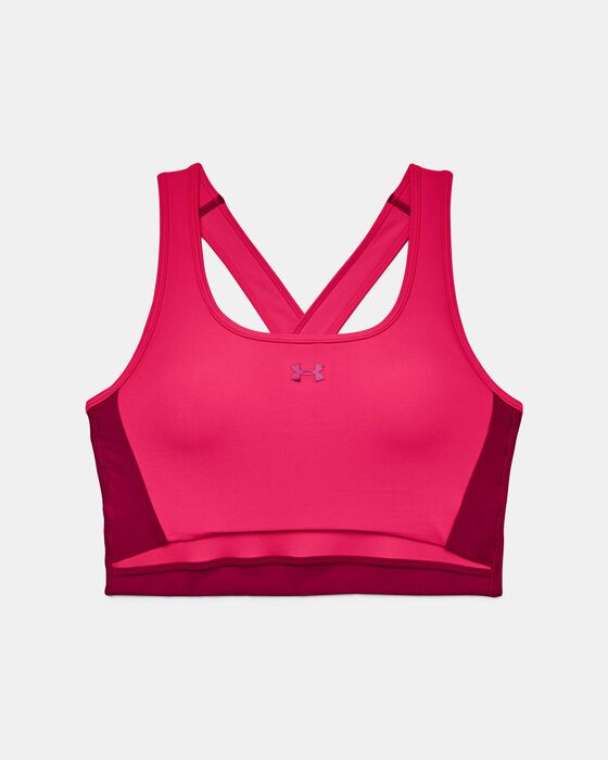 Women's Armour® Mid Crossback Long Line Sports Bra image number 8