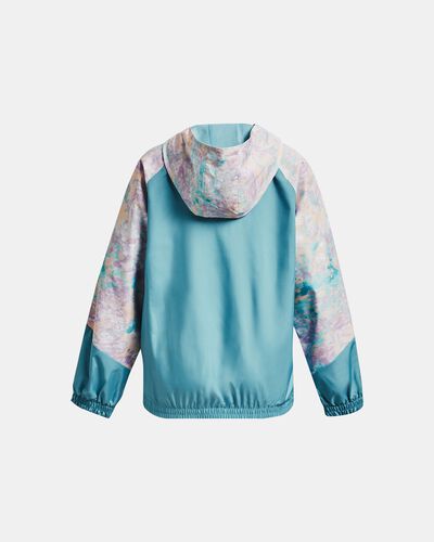 Girls' UA Woven Printed Full-Zip Jacket