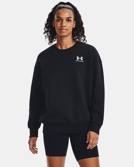 Women's UA Essential Fleece Oversized Crew image number 0