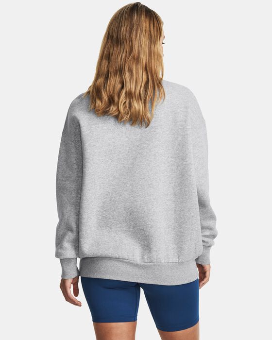 Women's UA Essential Fleece Oversized Crew image number 1