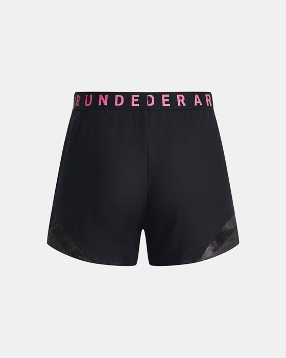Women's UA Play Up 3.0 Tri Color Shorts image number 5