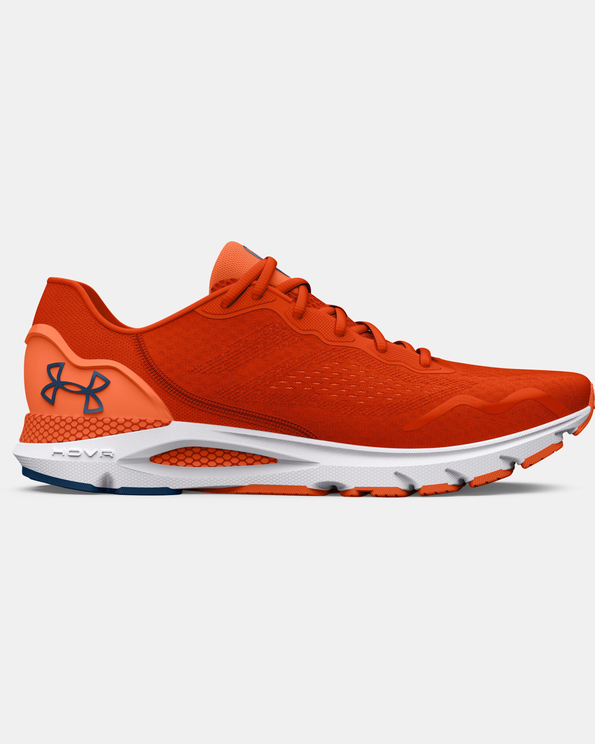 Orange under armor shoes shop