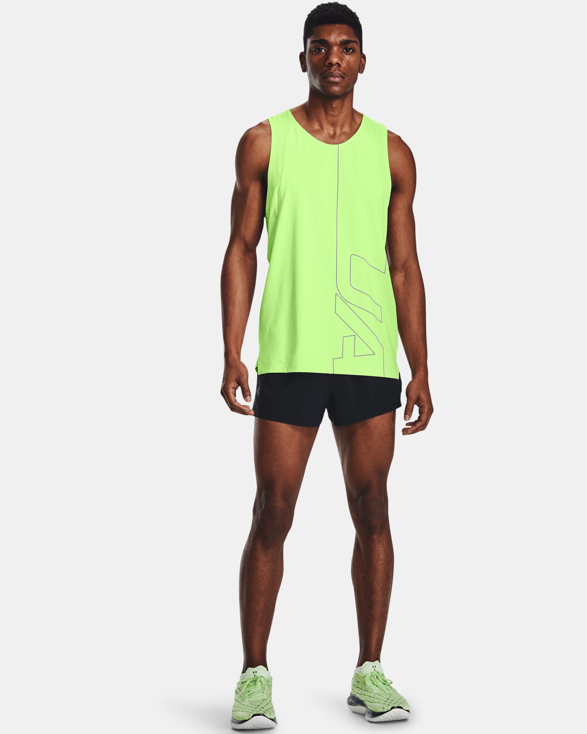 Buy Men s UA Launch Run Split Shorts Black in Dubai UAE Under Armour