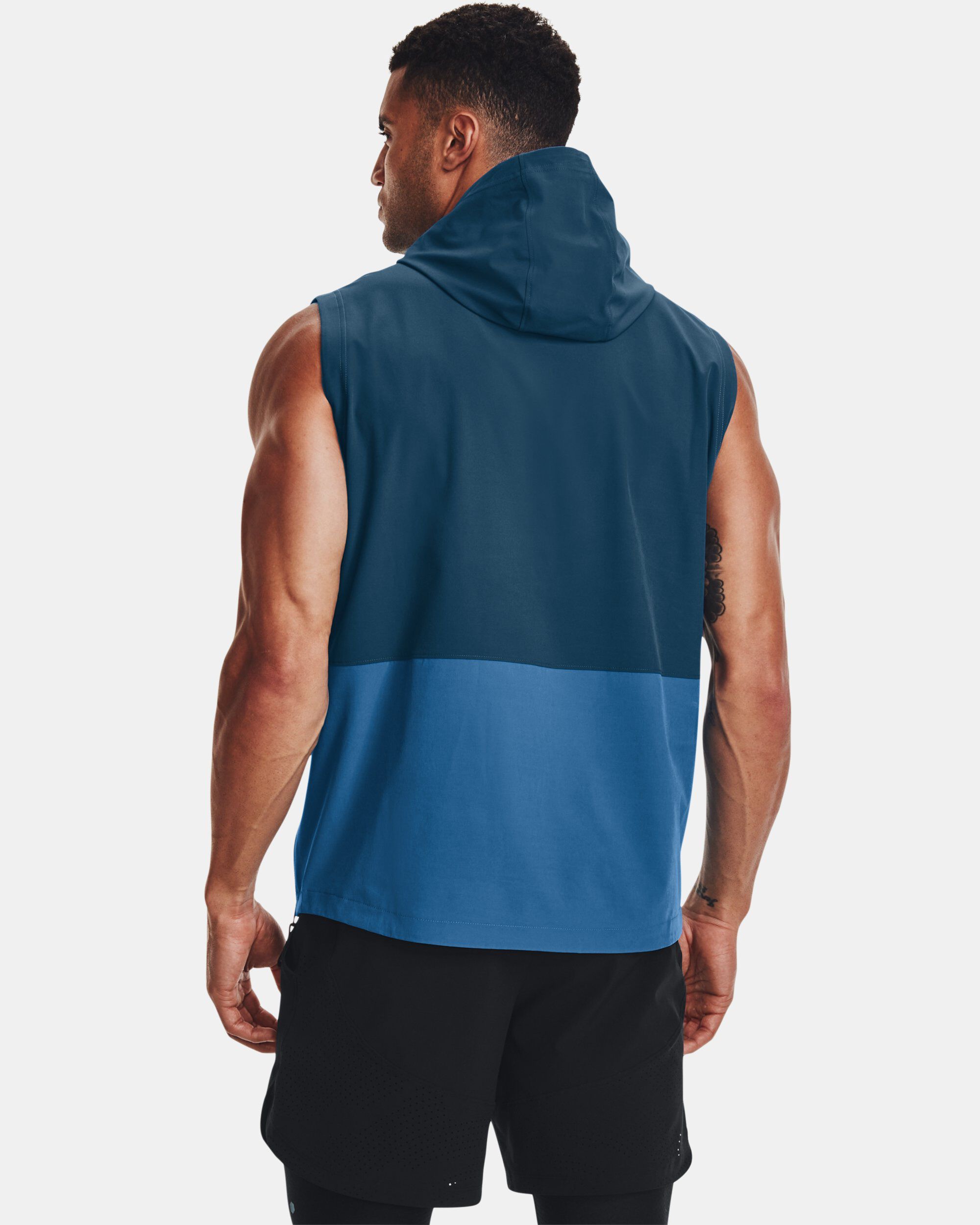 Under Armour Men s UA RUSH Woven Hooded Vest Blue in Dubai UAE