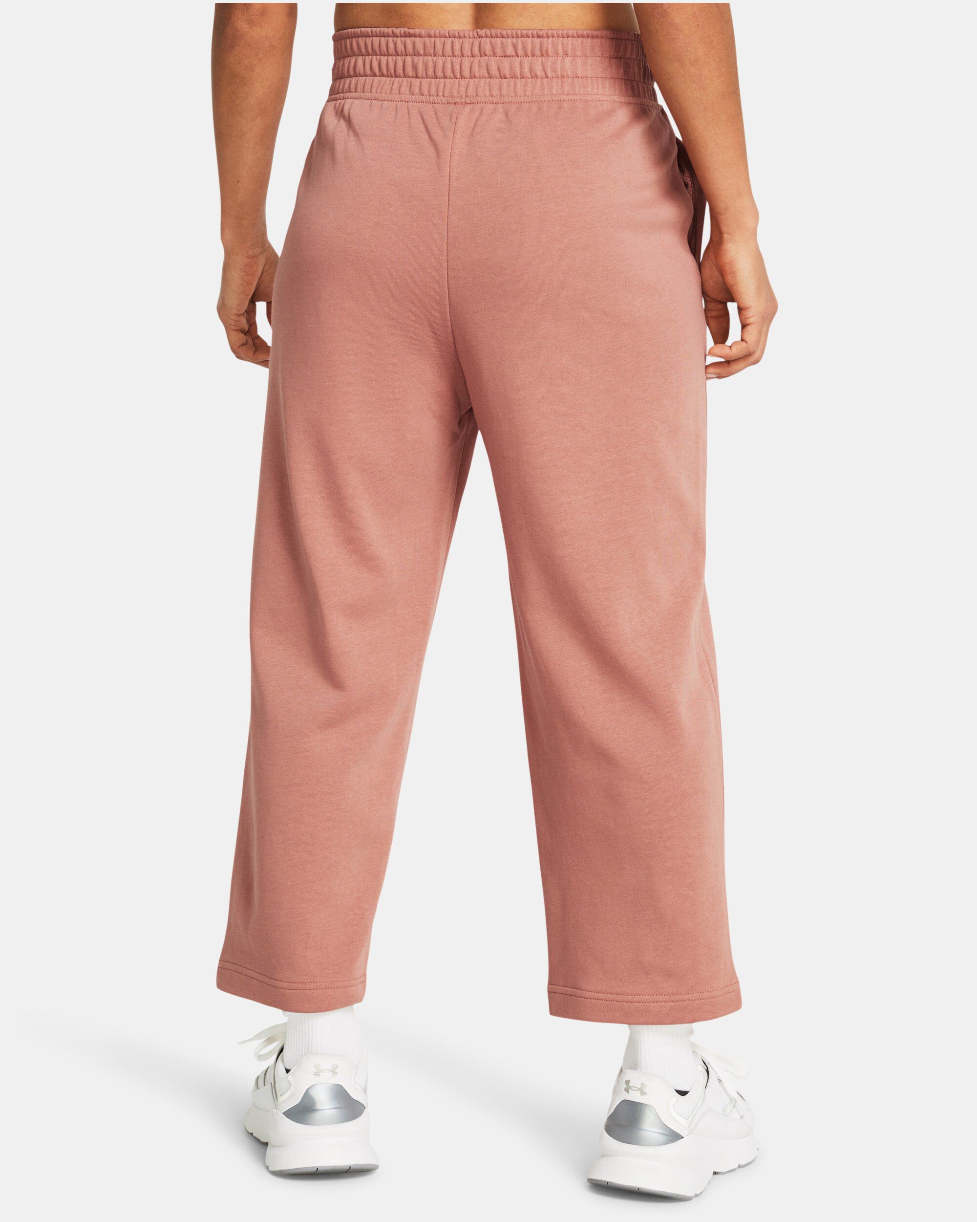Women s UA Rival Terry Wide Leg Crop Pants