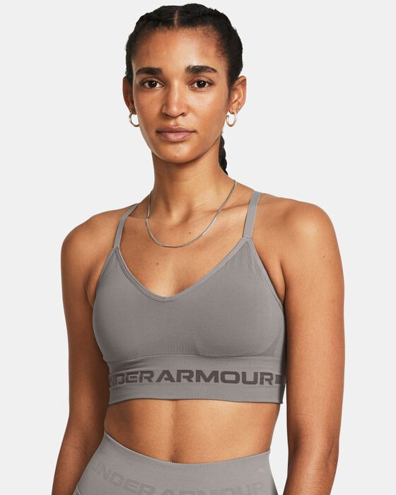 Women's UA Seamless Low Long Sports Bra image number 0