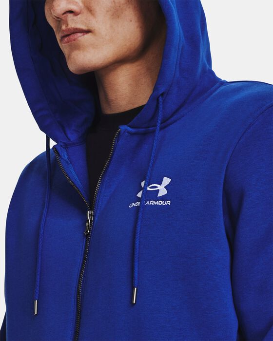 Men's UA Essential Fleece Full-Zip Hoodie image number 3